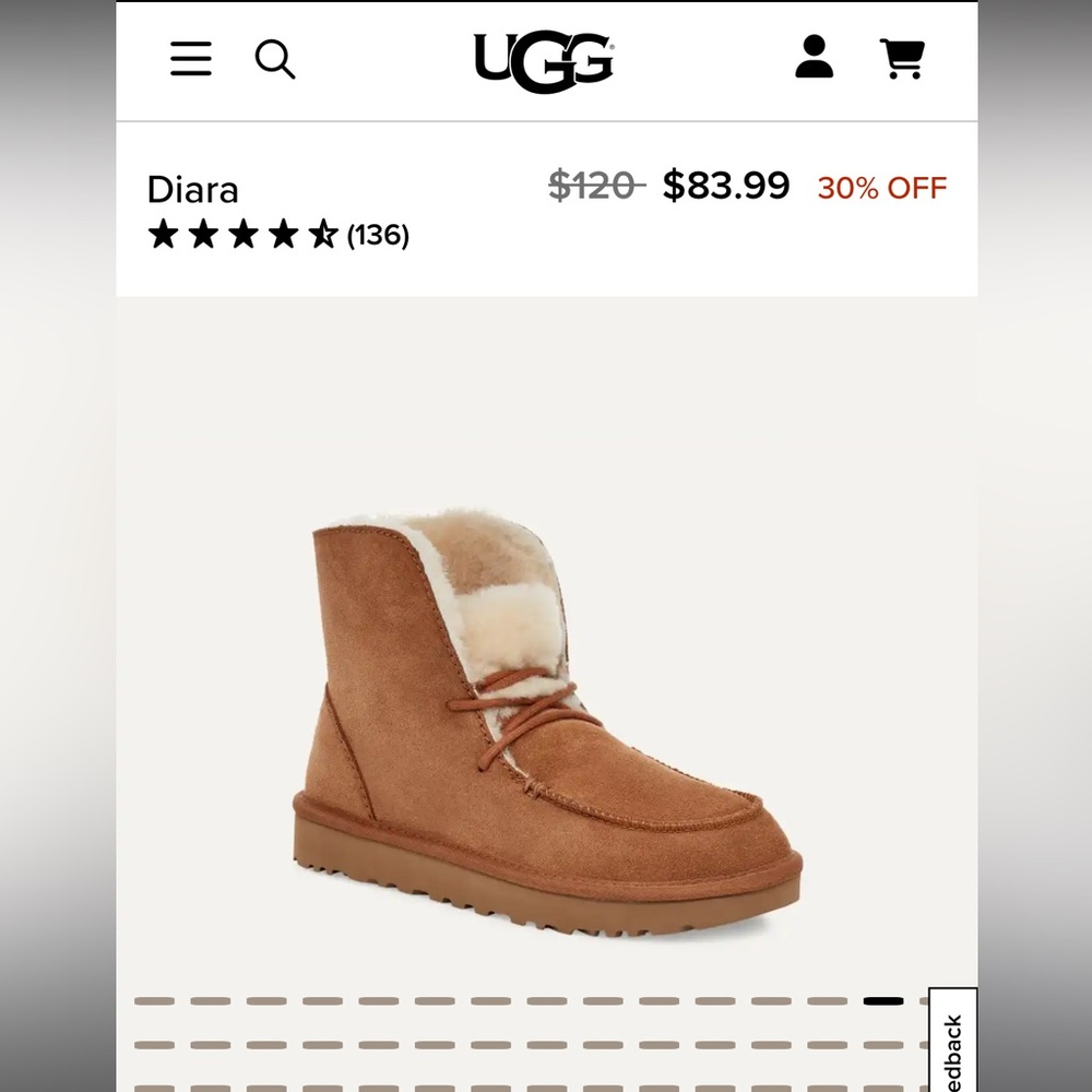 Sold out UGG Diara slippers. Womens size9. Very gently worn.
